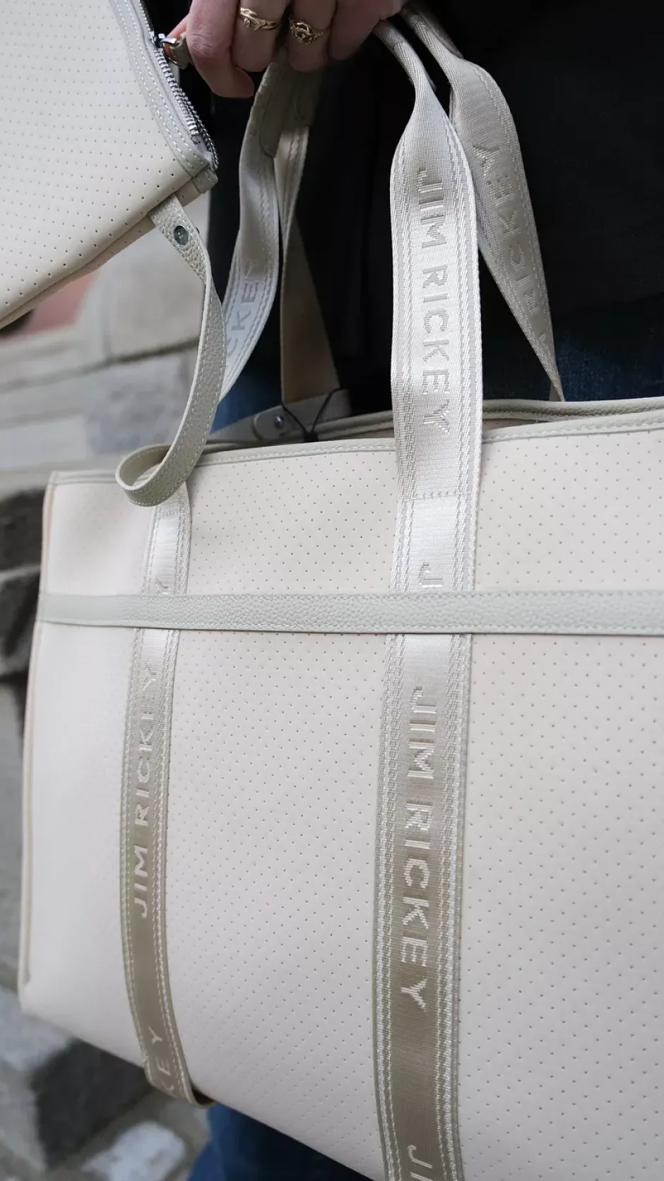 Cali Tote Large Neoprene Beige^JIM RICKEY Fashion