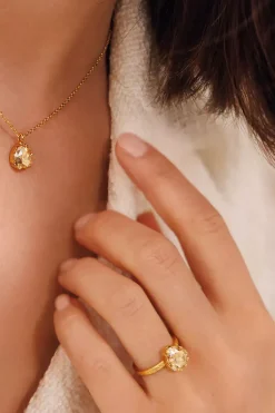 Carlotta Ring Gold Golden Shadow^CAROLINE SVEDBOM Discount