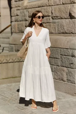Casablanca Dress Coconut^NECTAR Online