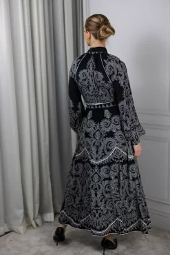 Chiara Maxi Dress Onyx Black Medici^SCARLETT POPPIES Best
