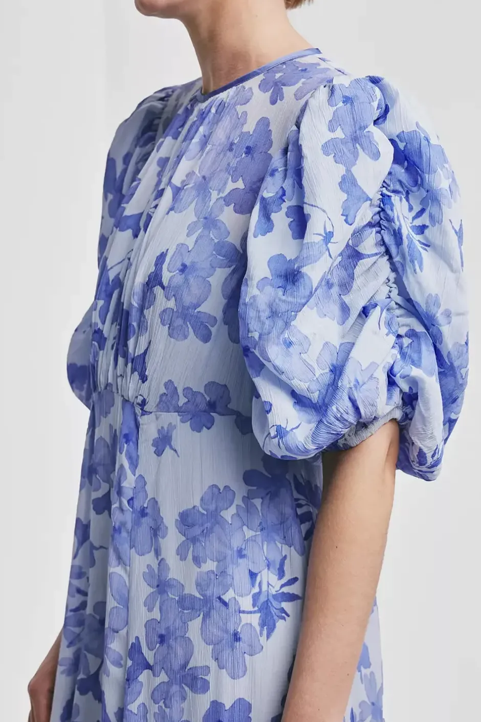 Chiffon Maxi Dress Sky Blue^BY TIMO Hot