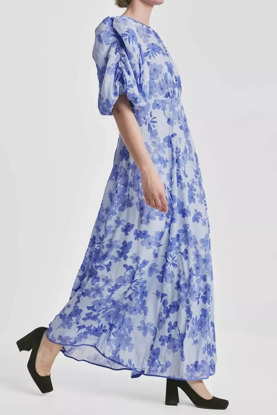 Chiffon Maxi Dress Sky Blue^BY TIMO Hot