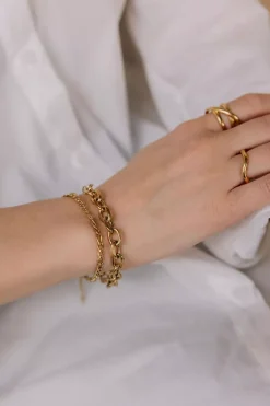 Chunky Bracelet Gold^HIIL STUDIO JEWELRY Clearance