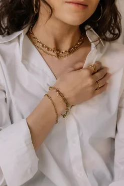 Chunky Bracelet Gold^HIIL STUDIO JEWELRY Clearance