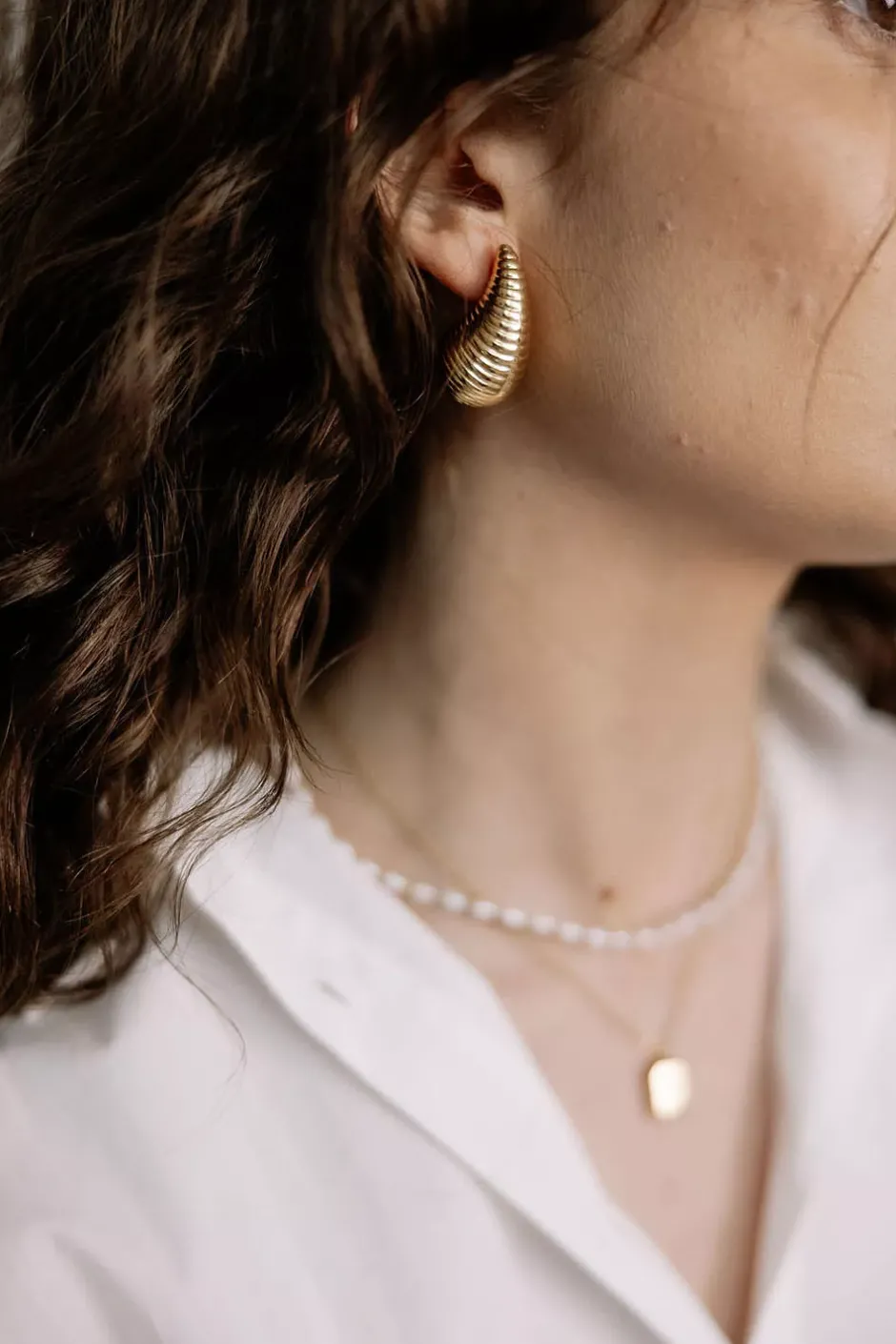 Chunky Circle Earrings Gold^HIIL STUDIO JEWELRY Discount