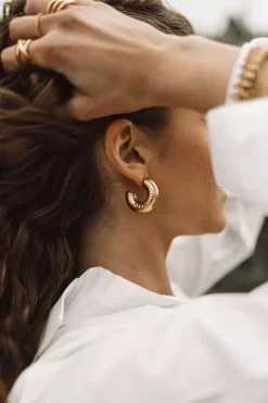 Chunky Loop Earrings Gold^HIIL STUDIO JEWELRY Online