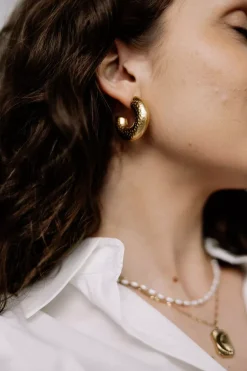 Chunky Loop Earrings Gold^HIIL STUDIO JEWELRY Online