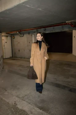 Cinched Coat Camel^DAGMAR Online
