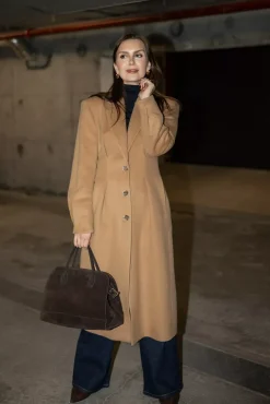Cinched Coat Camel^DAGMAR Online