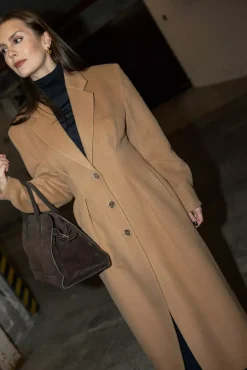 Cinched Coat Camel^DAGMAR Online