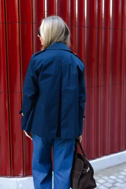 Cine Short Trench Dark Navy^SAND Sale