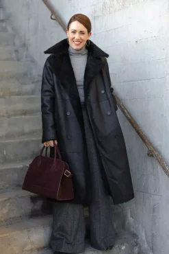 Clark Coat Lacon Teddy Black^UTZON Online