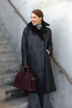 Clark Coat Lacon Teddy Black^UTZON Online