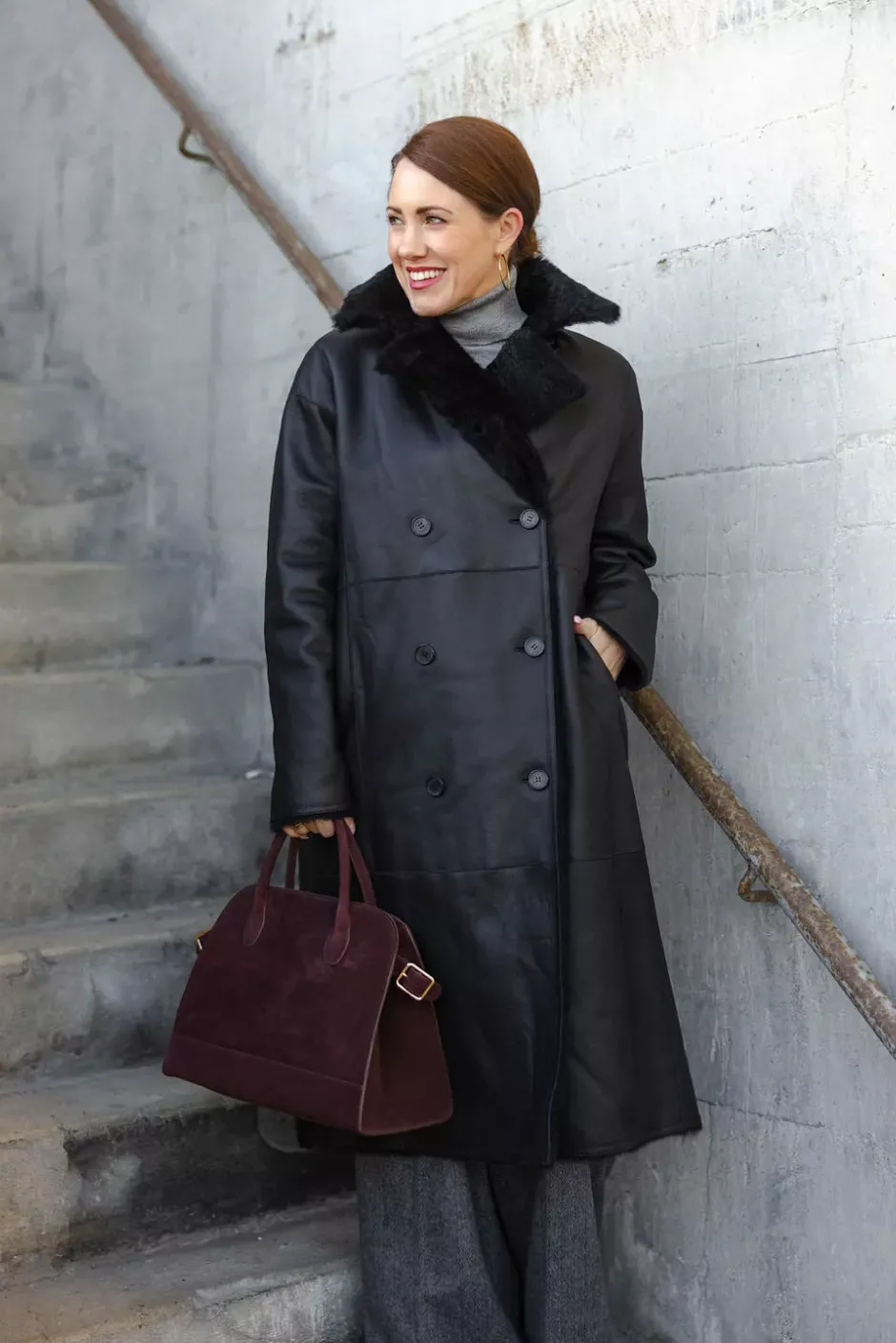 Clark Coat Lacon Teddy Black^UTZON Online