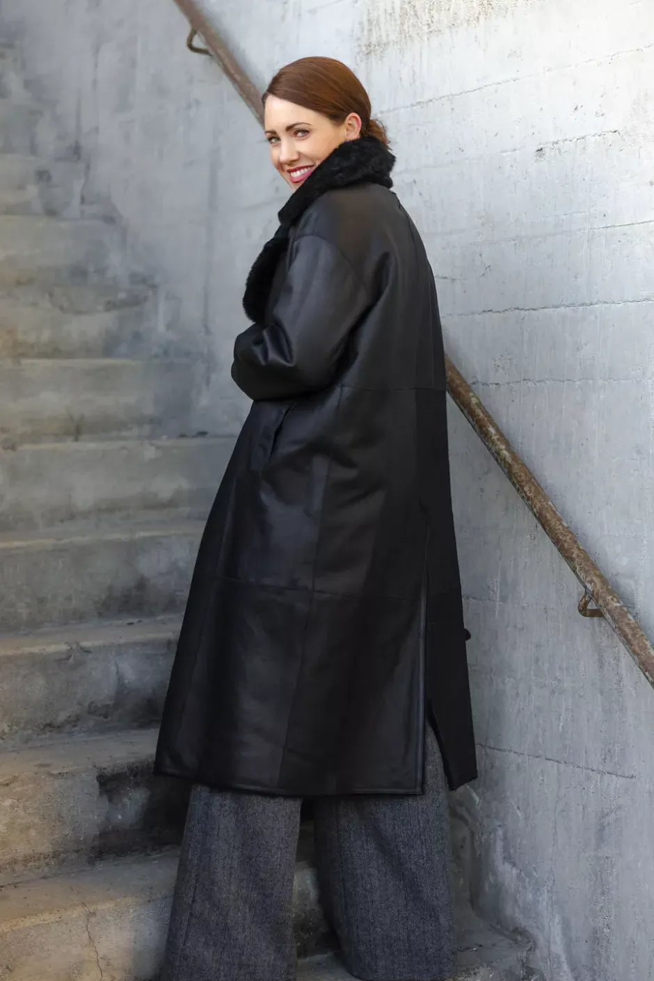 Clark Coat Lacon Teddy Black^UTZON Online