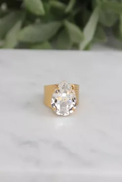 Classic Drop Ring Crystal^CAROLINE SVEDBOM Online