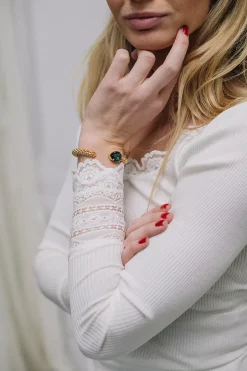 Classic Rope Bracelet Gold Emerald^CAROLINE SVEDBOM Sale