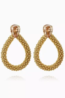Classic Rope Earrings Gold Golden Shadow^CAROLINE SVEDBOM Fashion