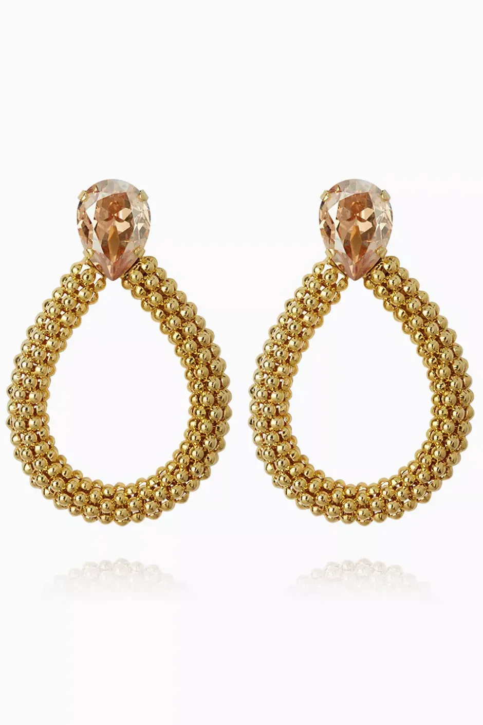 Classic Rope Earrings Gold Golden Shadow^CAROLINE SVEDBOM Fashion