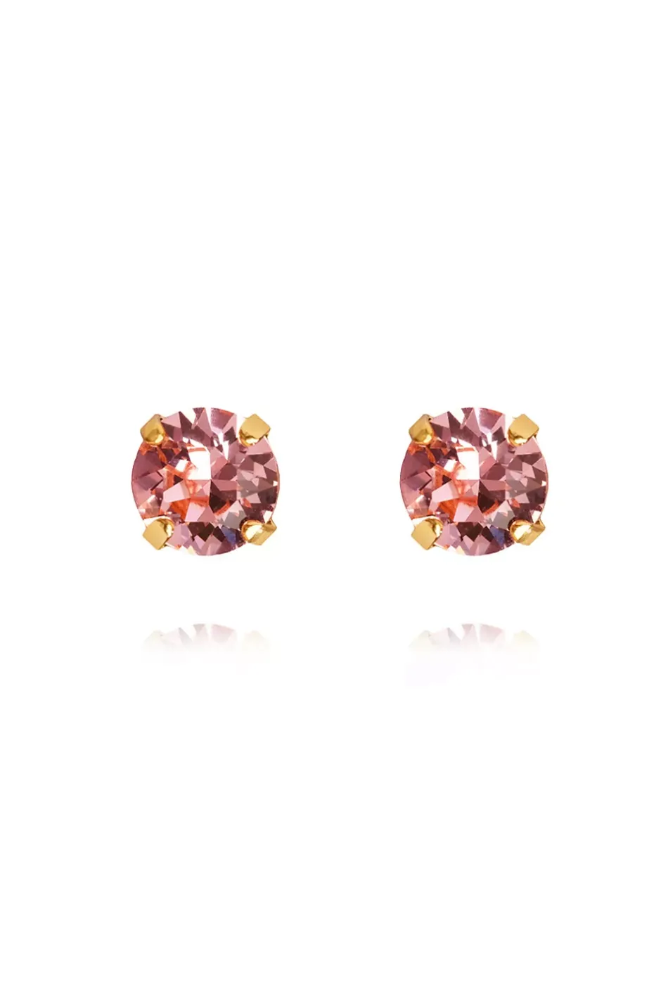 Classic Stud Earring Gold Light Rose^CAROLINE SVEDBOM Fashion