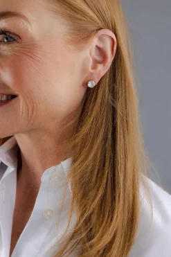 Classic Stud Earrings Gold Electric White^CAROLINE SVEDBOM Discount