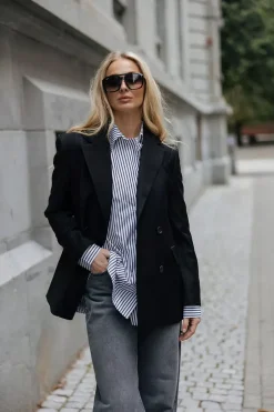Classic Wool Blazer Black^DAGMAR Outlet
