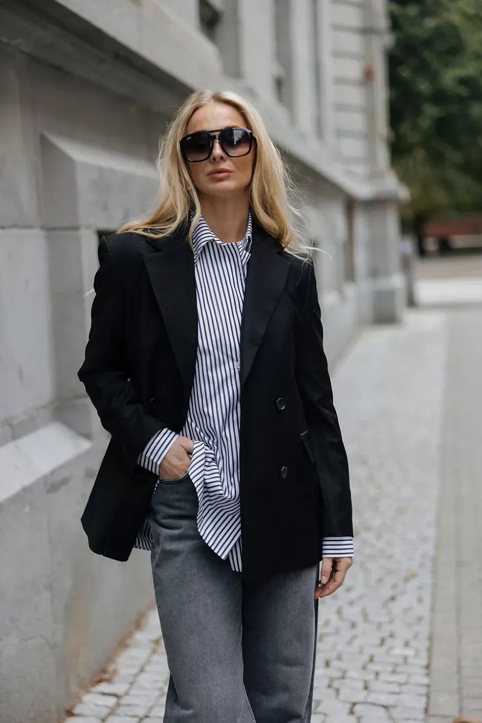 Classic Wool Blazer Black^DAGMAR Outlet