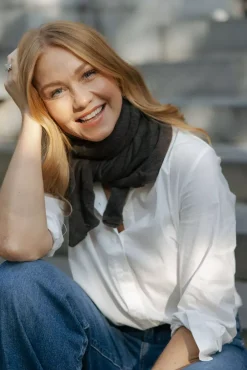 Cortina Luxury Scarf Brown^NATURA CASHMERE New