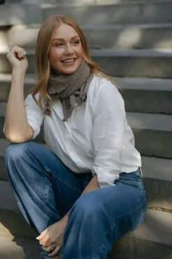 Cortina Luxury Scarf Taupe^NATURA CASHMERE Fashion