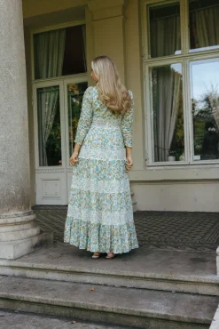 Cotton Slub Maxi Dress Anemone Field^BY TIMO Hot