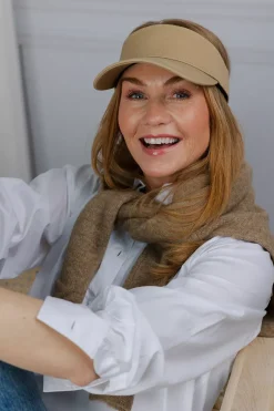Cotton Twill Visor Coriander Beige^DAY ET Clearance