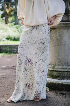 Crepe Satin Skirt Dreamy Lilac^BY TIMO Discount