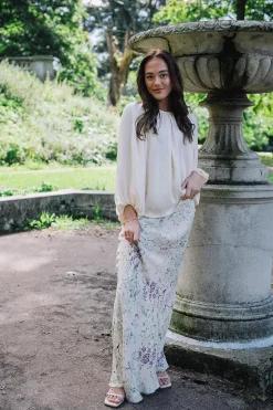 Crepe Satin Skirt Dreamy Lilac^BY TIMO Discount