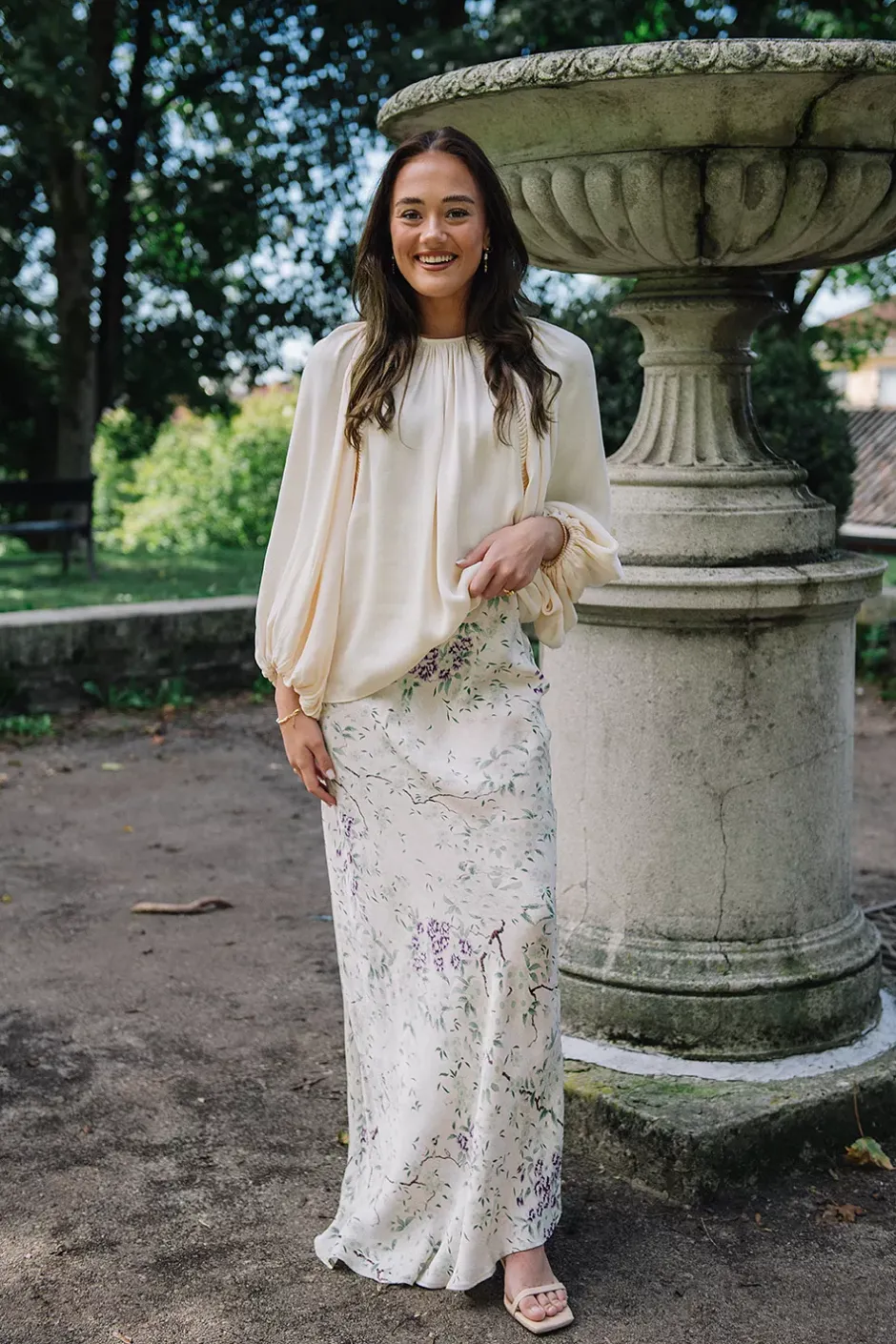 Crepe Satin Skirt Dreamy Lilac^BY TIMO Discount