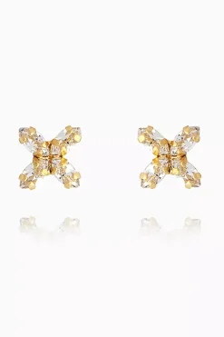 Crystal Mini Star Earrings Gold Crystal^CAROLINE SVEDBOM Online
