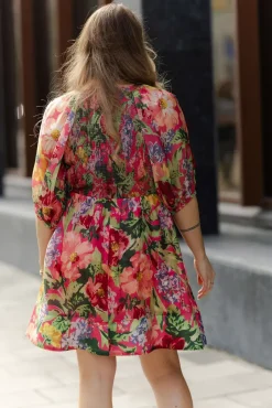 Cupro Mini Dress Pink Blossoms^BY TIMO Online