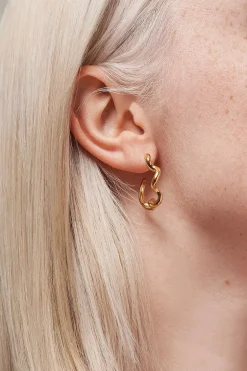 Curly Hoop Gold^ENAMEL COPENHAGEN Fashion