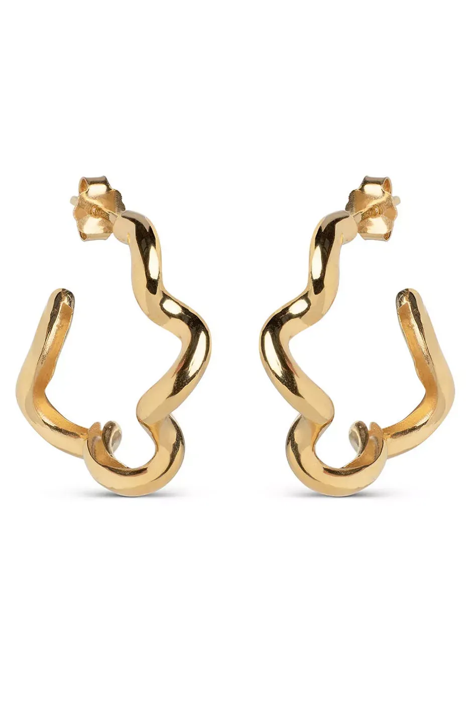 Curly Hoop Gold^ENAMEL COPENHAGEN Fashion