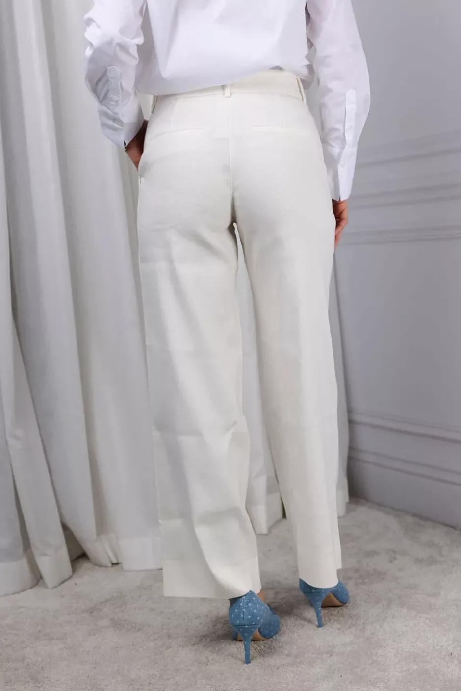 DenaFV 769 Ankle Cream White Linen^FIVE UNITS Online