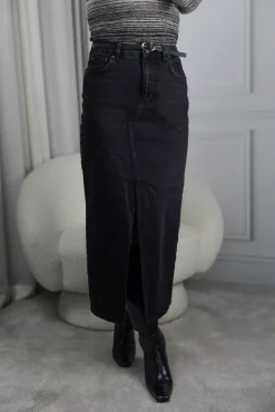 Denim Long Skirt Black^HOLZWEILER Fashion
