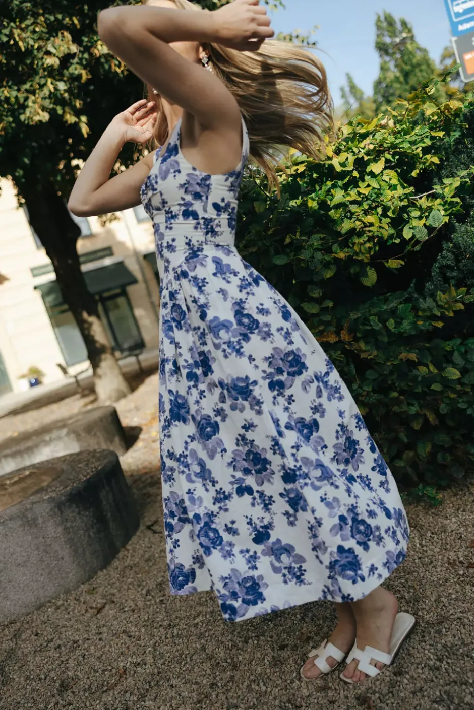Dolce Rose Dress Blue^PIA TJELTA Clearance