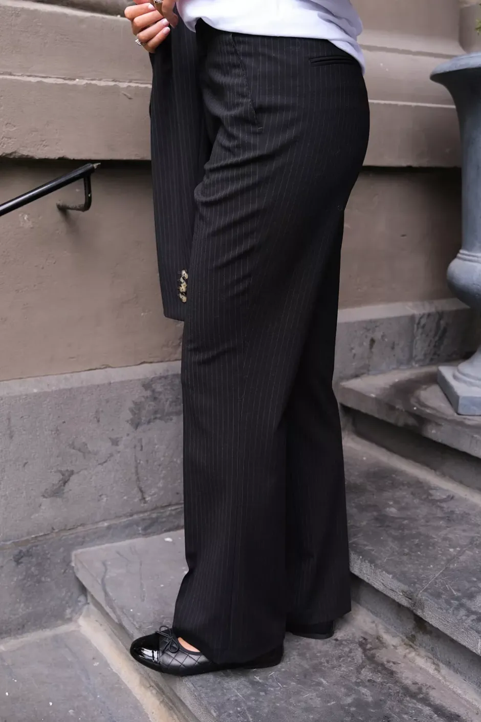 Dori High Trousers Black Pinstripe^SAND Discount