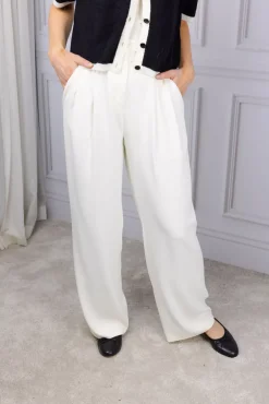 Duke Crepe Trouser Cream^ARNIE SAYS New