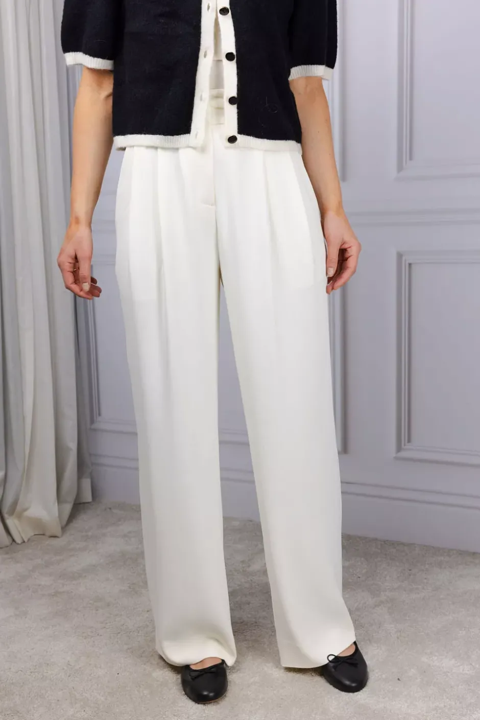Duke Crepe Trouser Cream^ARNIE SAYS New