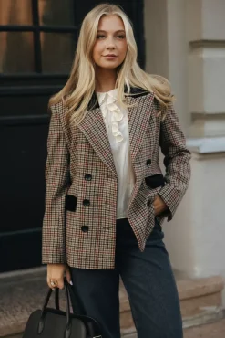 Dune Pepita Blazer Brown^PIA TJELTA Discount