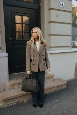 Dune Pepita Blazer Brown^PIA TJELTA Discount