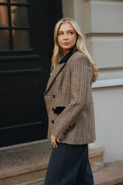Dune Pepita Blazer Brown^PIA TJELTA Discount