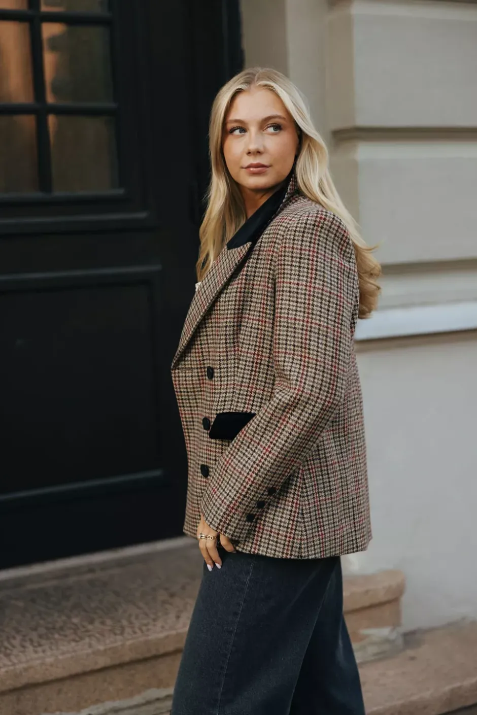Dune Pepita Blazer Brown^PIA TJELTA Discount