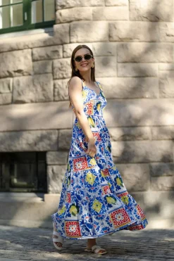 Elly Dress Sicilian Majolica^ANDIATA Outlet