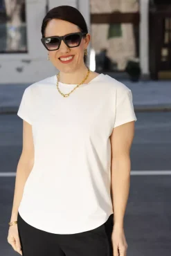 Emilie Base Tee White^CARMA COLLECTION Discount